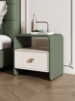 The Verdanza Bedside Table — Modern Nightstand with Drawer Storage, Open Shelf & Minimalist Bedroom Furniture