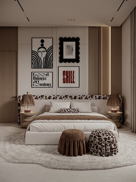 The Panther Bed — Luxury Upholstered King Size Bed