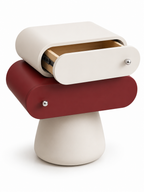 Melo Mushroom Side Table– 2 Drawer Designer Bedside Table