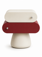 Melo Mushroom Side Table– 2 Drawer Designer Bedside Table