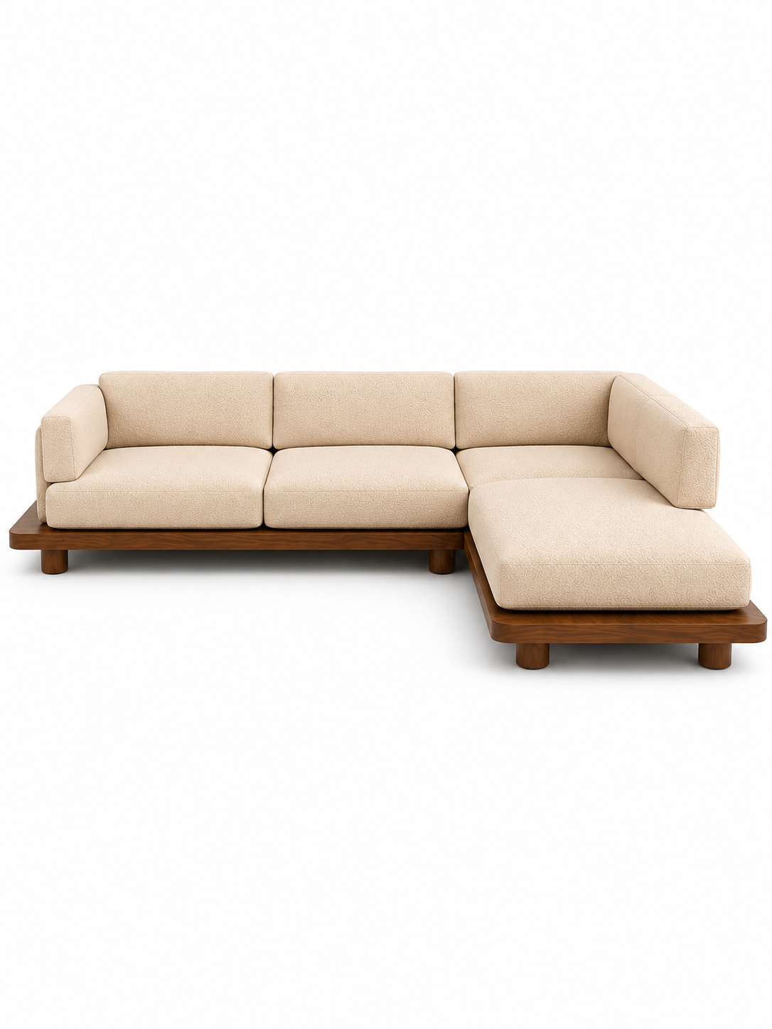 The Kervona Sofa — Luxury Modern L-Shaped Bouclé Fabric Sofa