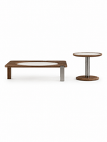 The Novara Coffee Table — Modern Wooden Center Table with Premium Stone Top & Contemporary Living Room Design