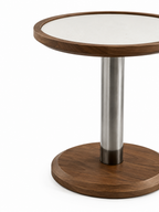 The Novara Coffee Table — Modern Wooden Center Table with Premium Stone Top & Contemporary Living Room Design