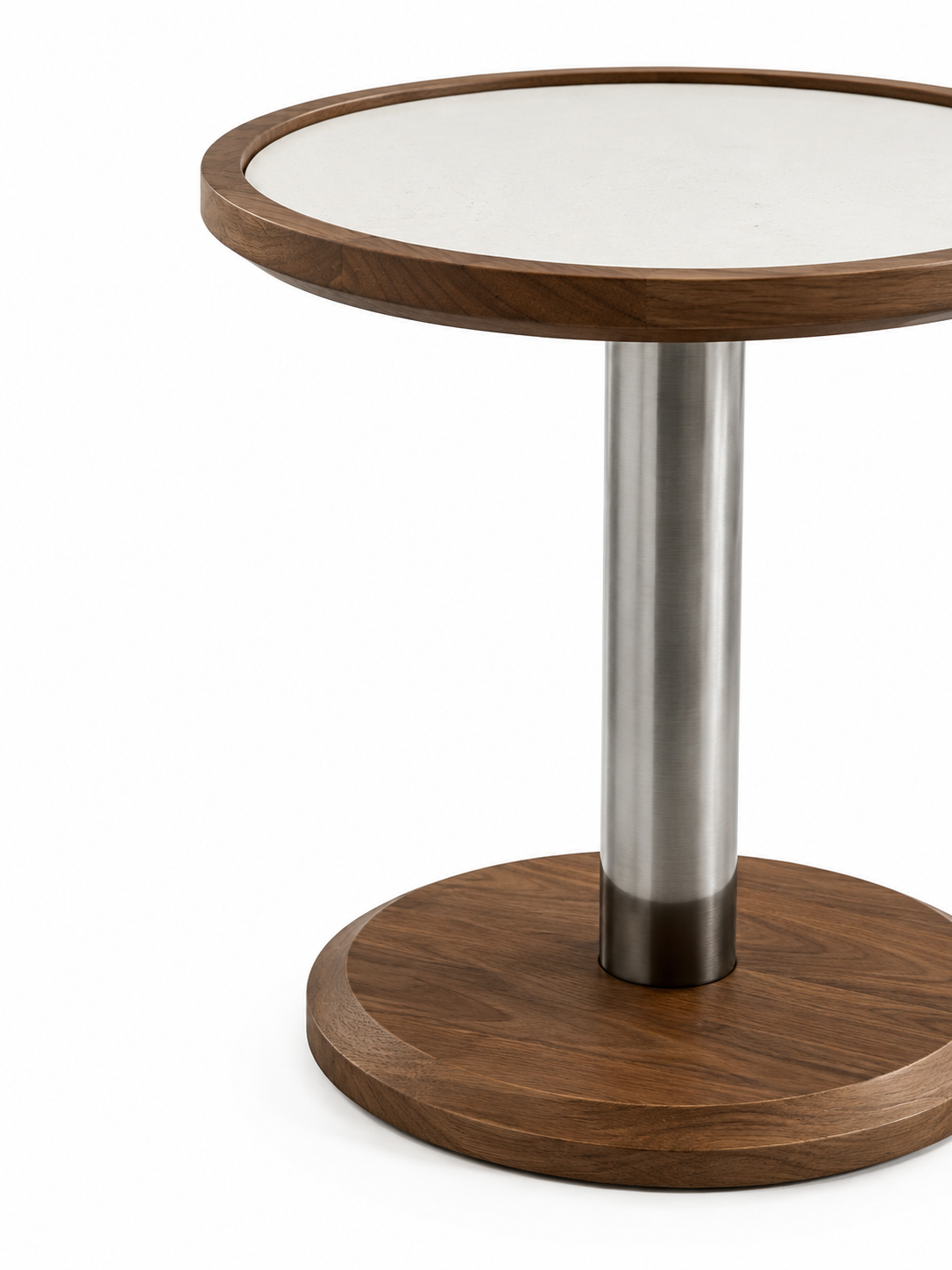 The Novara Coffee Table — Modern Wooden Center Table with Premium Stone Top & Contemporary Living Room Design