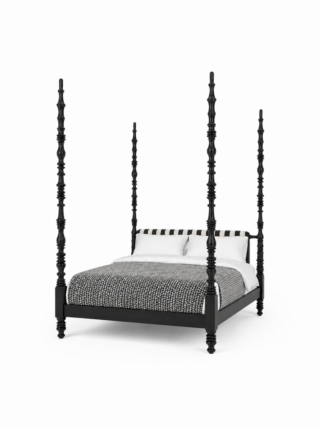 The Zareen Bed — Luxury Teak Four-Poster Bed