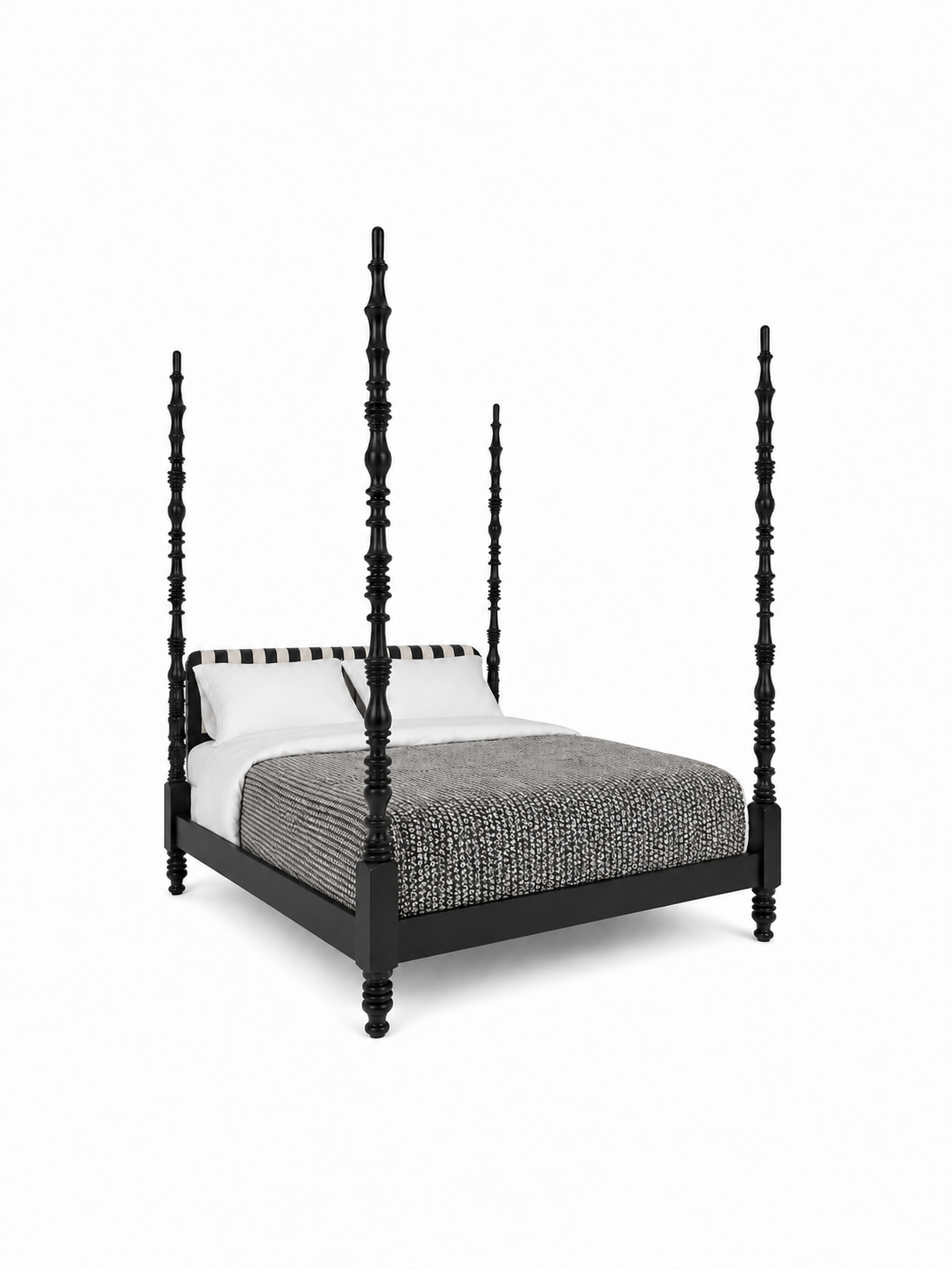 The Zareen Bed — Luxury Teak Four-Poster Bed