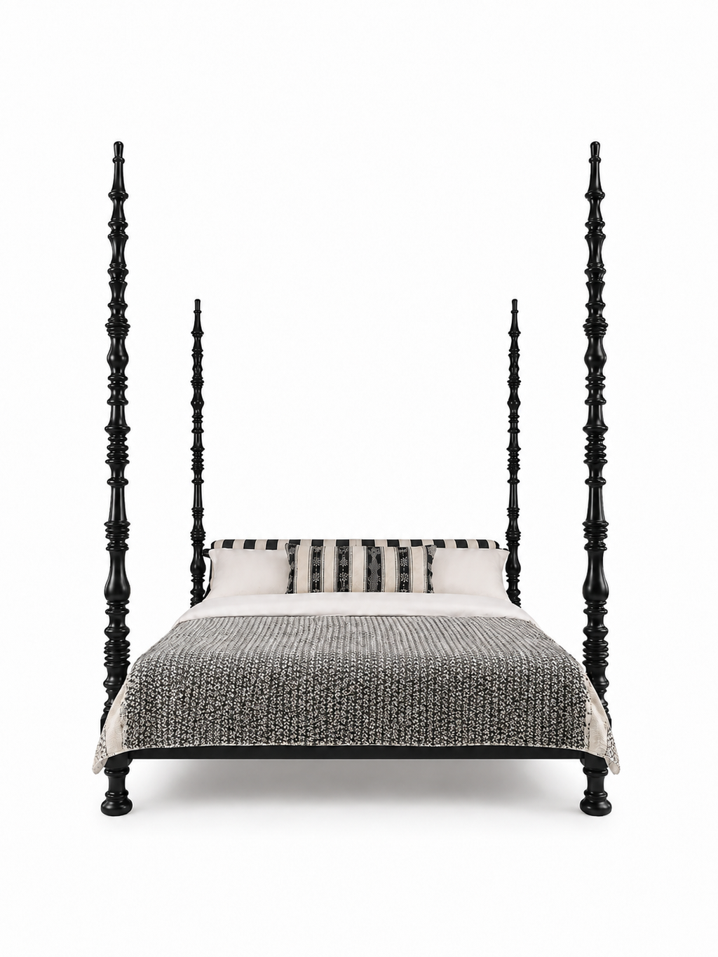The Zareen Bed — Luxury Teak Four-Poster Bed