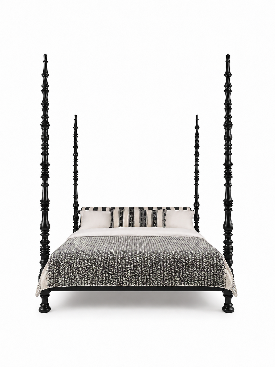 The Zareen Bed — Luxury Teak Four-Poster Bed