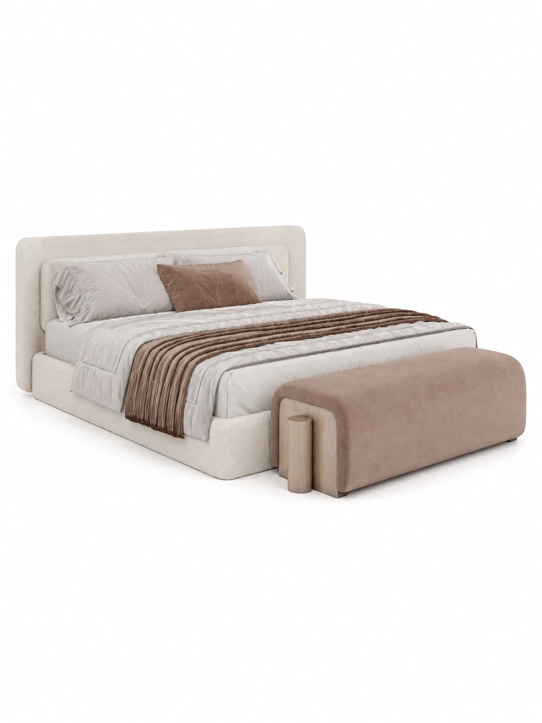 The Arlo Bed — Luxury Contemporary Upholstered Bed