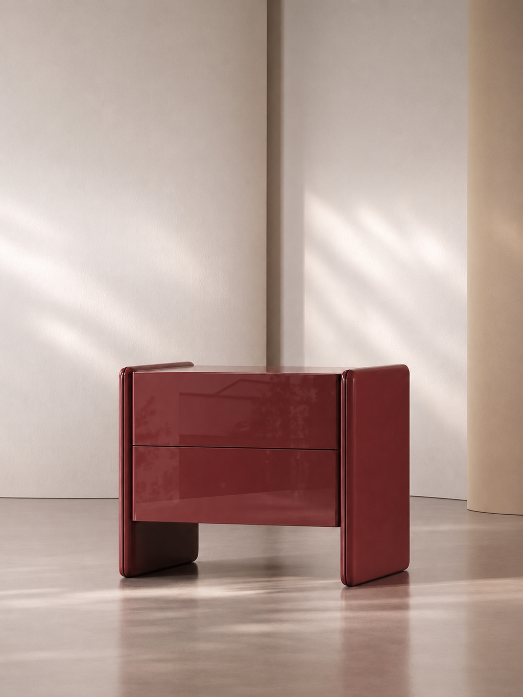 The Rovelle Bedside Table — Luxury Modern Nightstand with 2 Drawers