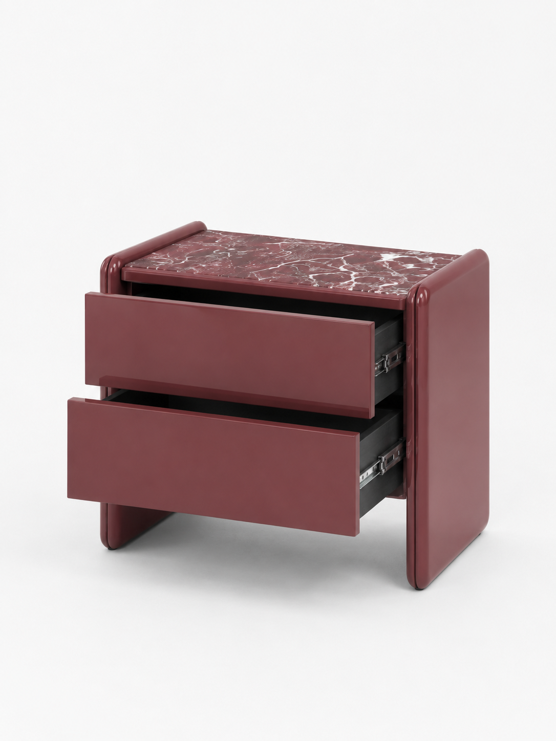 The Rovelle Bedside Table — Luxury Modern Nightstand with 2 Drawers