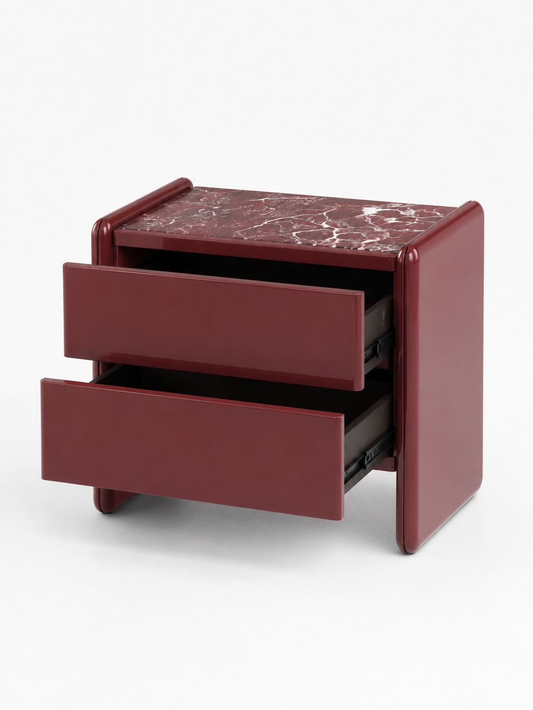 The Rovelle Bedside Table — Luxury Modern Nightstand with 2 Drawers