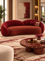 The Kaelora Sofa — Luxury Sculptural Curved 3 Seater Sofa