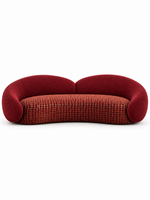 The Kaelora Sofa — Luxury Sculptural Curved 3 Seater Sofa