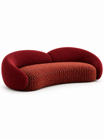 The Kaelora Sofa — Luxury Sculptural Curved 3 Seater Sofa