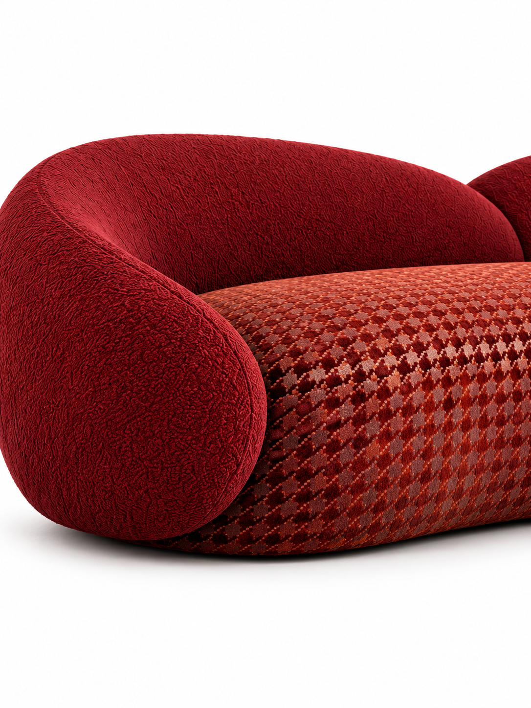 The Kaelora Sofa — Luxury Sculptural Curved 3 Seater Sofa