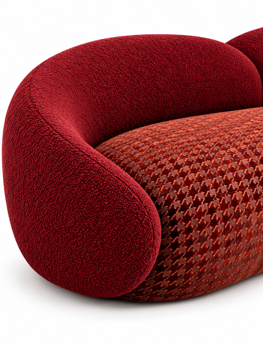The Kaelora Sofa — Luxury Sculptural Curved 3 Seater Sofa