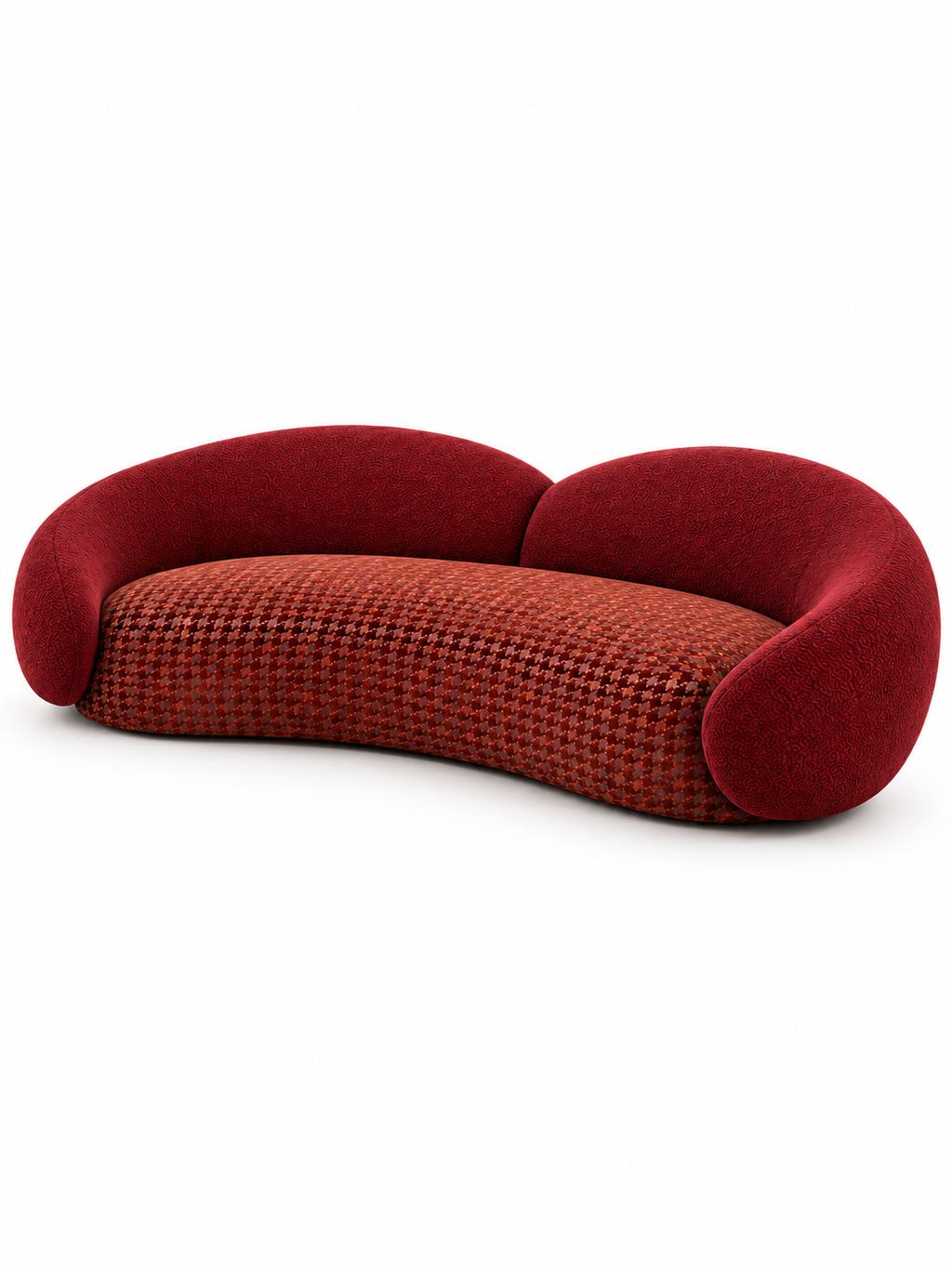 The Kaelora Sofa — Luxury Sculptural Curved 3 Seater Sofa
