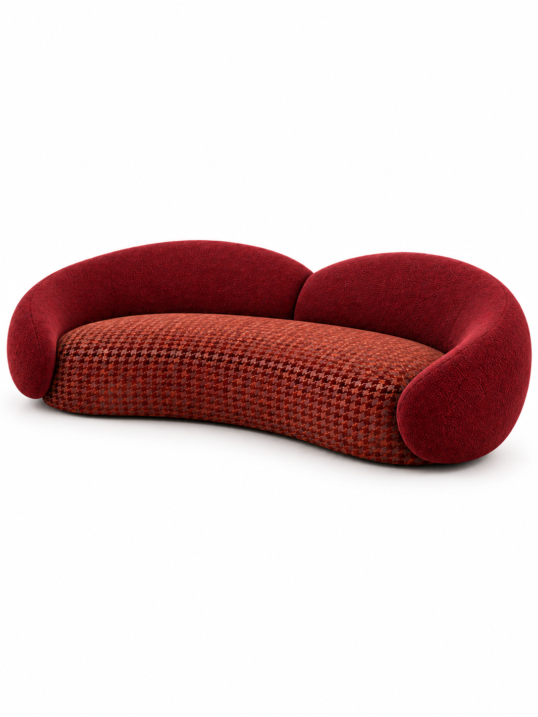 The Kaelora Sofa — Luxury Sculptural Curved 3 Seater Sofa