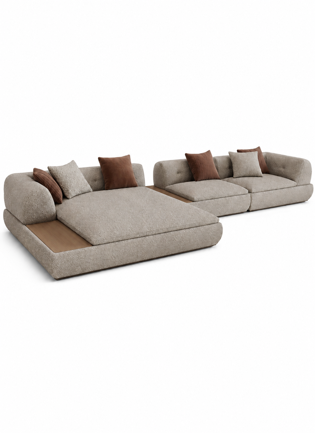 The Élan Sofa — Luxury Curved Modular Lounge Sofa