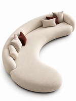 The Ovelora Sofa — Luxury Curved Bouclé Designer Sofa