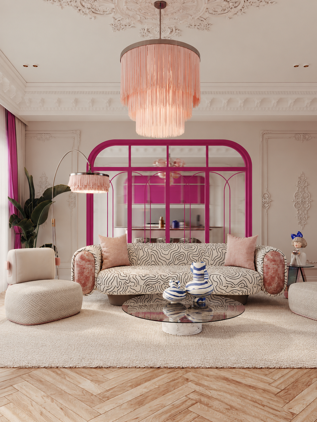 The Yasmine Sofa — Luxury 3+1 Seater Sofa Set