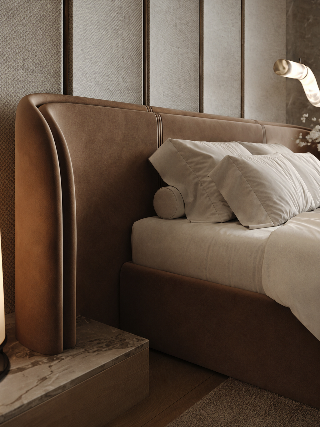 The Ulyra Bed — Luxury Upholstered Platform Bed
