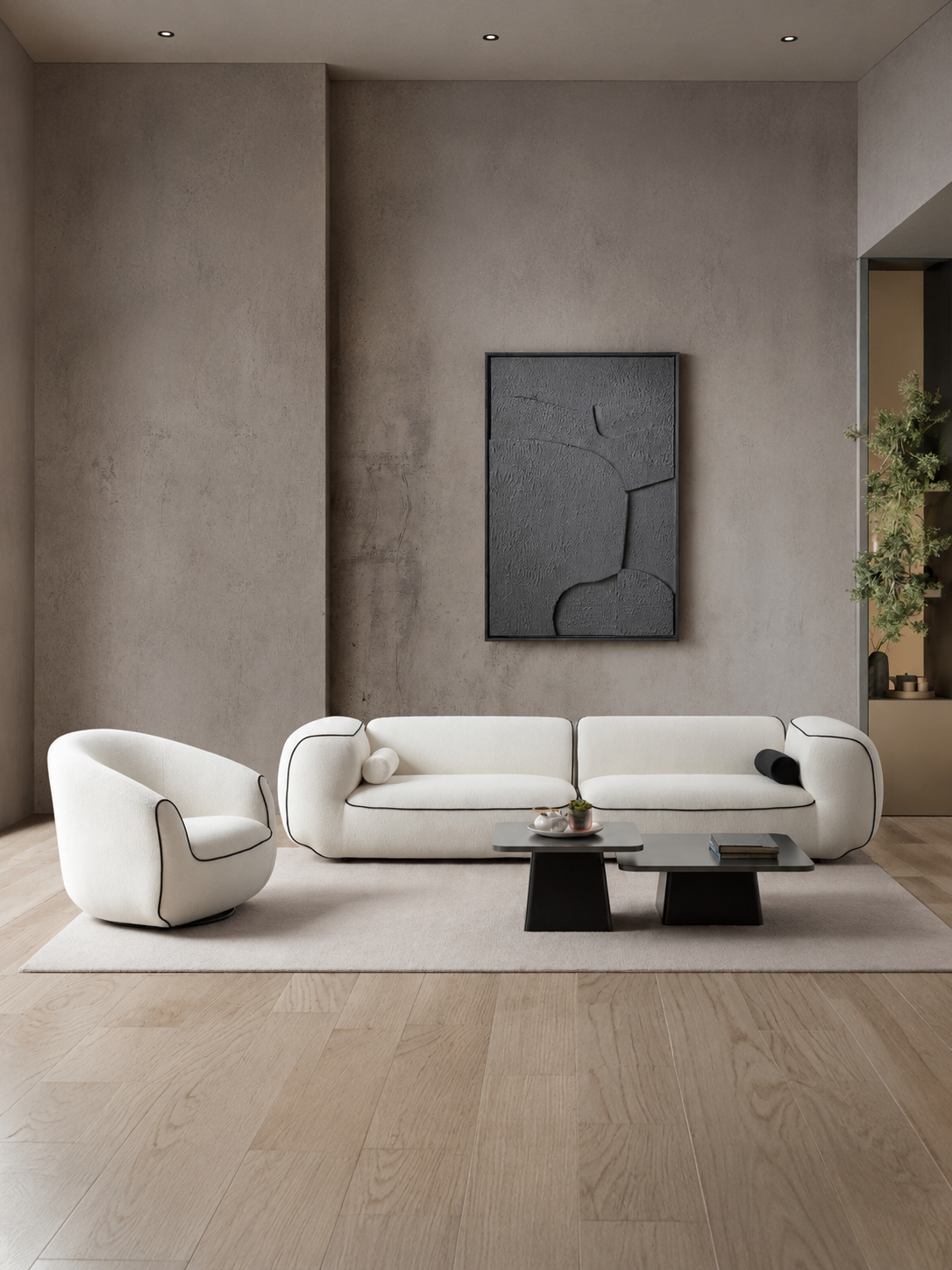 The Noiré Sofa — Luxury Modern 4-Seater Sofa