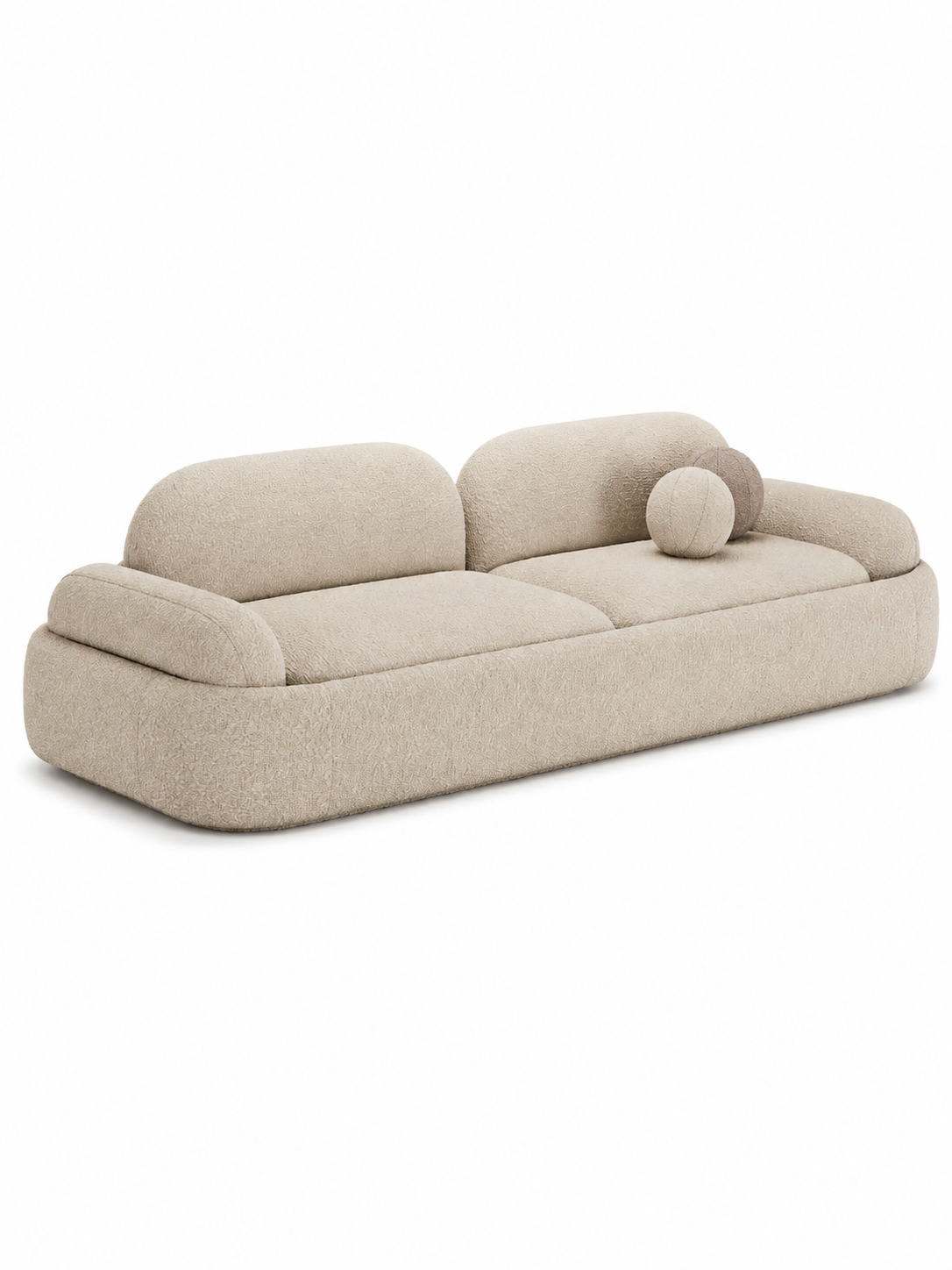 The Orbis Sofa — Luxury Modern Bouclé 3-Seater Sofa