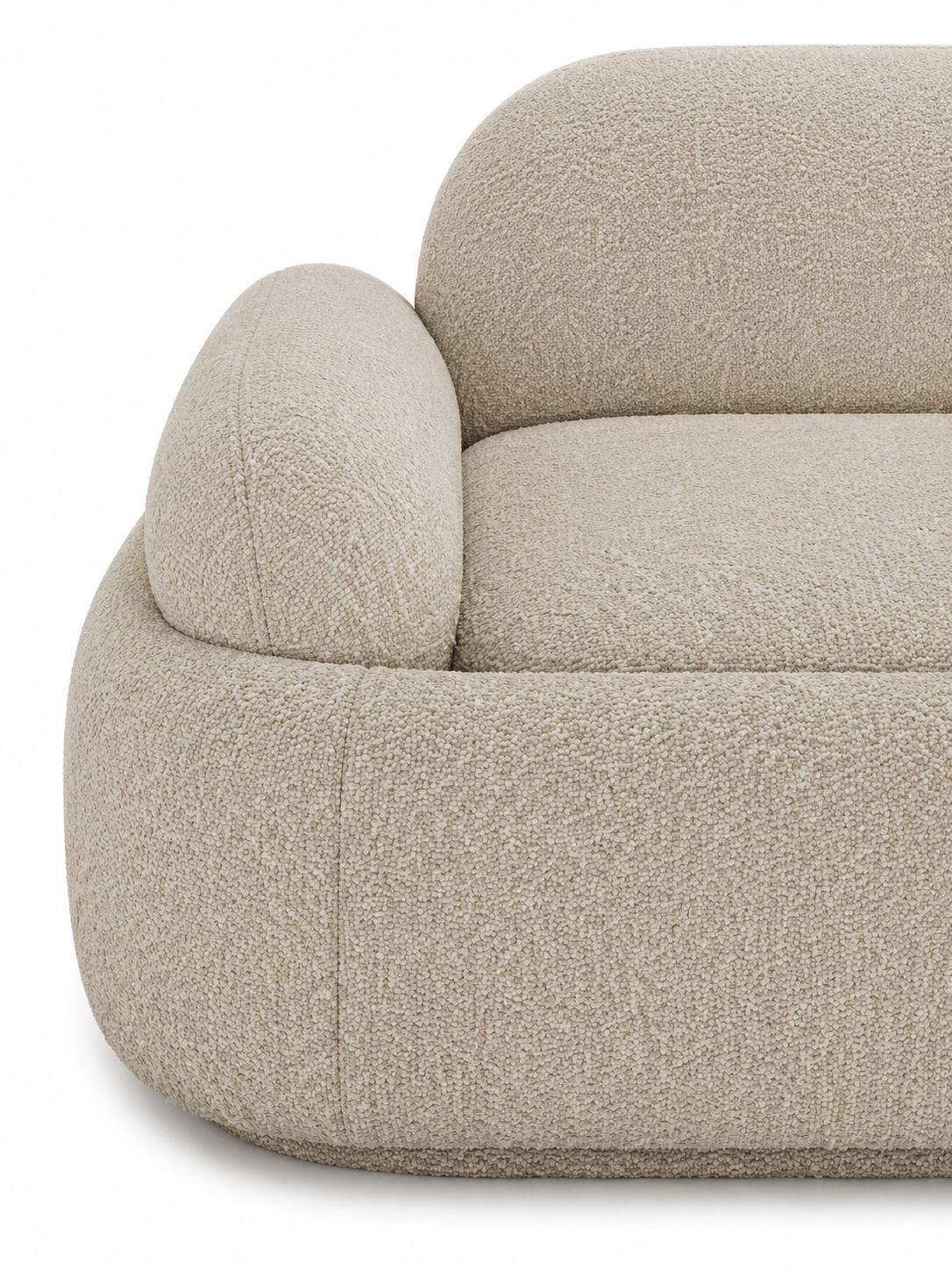 The Orbis Sofa — Luxury Modern Bouclé 3-Seater Sofa
