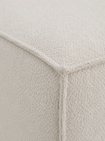 The Solene Sofa — Modular Three-Seater, White Bouclé Upholstery