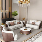 Jace Ultra Modern Luxurious Leather Sofa Set