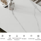 Moza Modern Contemporary Brushed Gold Luxury Dining Set
