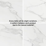Metaphor White Luxury Modern Dining Set