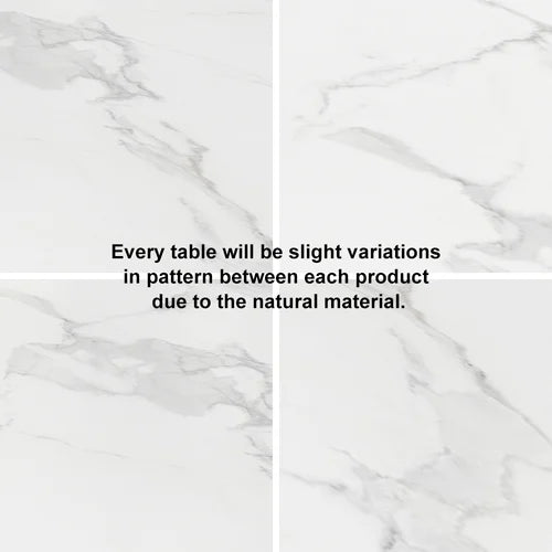 Metaphor White Luxury Modern Dining Set