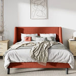 Tranquil Modern Minimalist Upholstered Bed