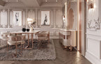 Coram Rose Gold Dining Set