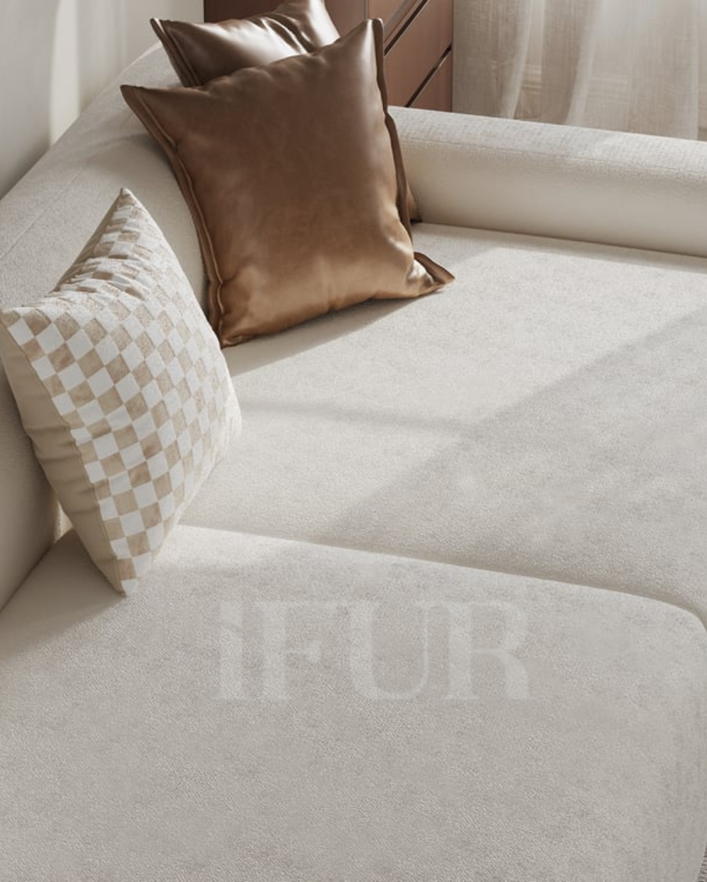 Capella Living Velvet Upholstered 3-Seater Luxury Sofa