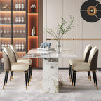 Alivia Luxury Modern 8 Seater Dining Table Set