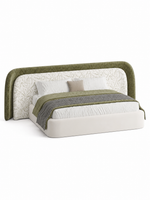 The Sylvara Bed — Luxury Sculpted Upholstered Bed