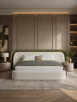 The Sylvara Bed — Luxury Sculpted Upholstered Bed