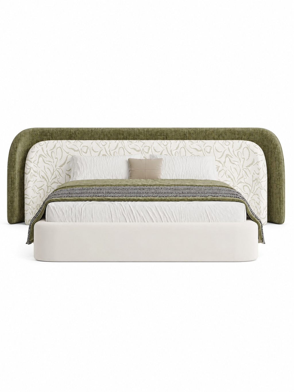 The Sylvara Bed — Luxury Sculpted Upholstered Bed