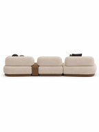 The Aurevo Modular Sofa — Luxury 8-Seater Curved Bouclé Sofa with Flexible Modular Design