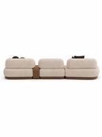 The Aurevo Modular Sofa — Luxury 8-Seater Curved Bouclé Sofa with Flexible Modular Design