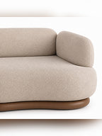 The Aurevo Modular Sofa — Luxury 8-Seater Curved Bouclé Sofa with Flexible Modular Design