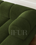 Arboria Chill 3 Piece Channel Chenille Velvet Sectional Sofa