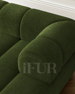 Arboria Chill 3 Piece Channel Chenille Velvet Sectional Sofa