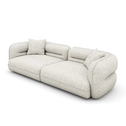 Absar 3 Seater Luxury Curvy Boucle Sofa