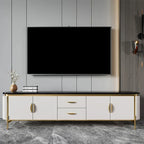 Moha Modern Faux Marble Top TV Console