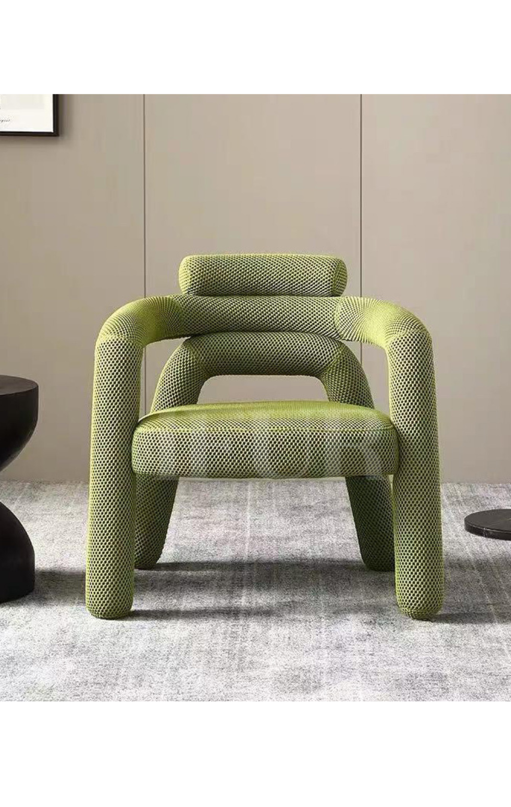 Pistachio Pipe Arm Chair